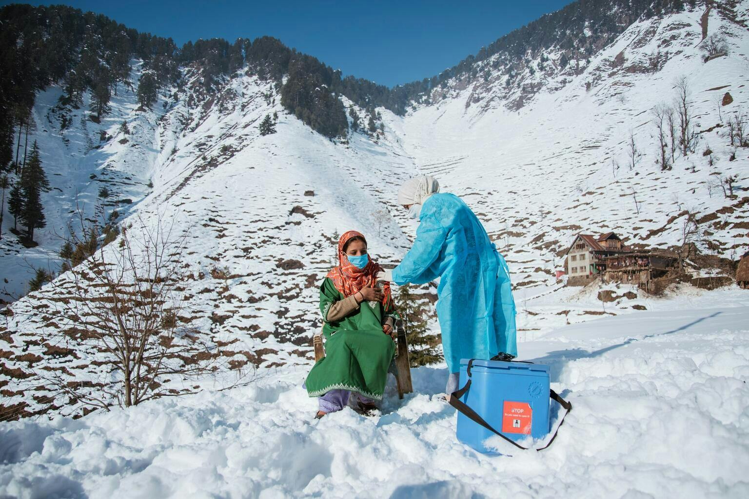 Vaccin i snön - kylkedjan - Indien 2021